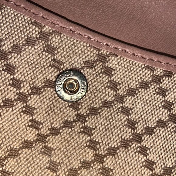 Authentic Gucci Diamanté Heart Long Flap Wallet - Picture 9 of 16